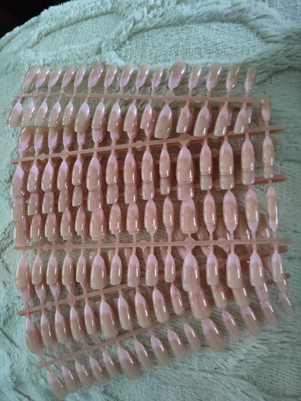 300 Pcs Pink Nude Short Medium Almond French Ombre Press On Nails 10 Sets Of 30